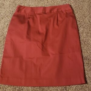 Geoffrey Beene rust pencil skirt New
